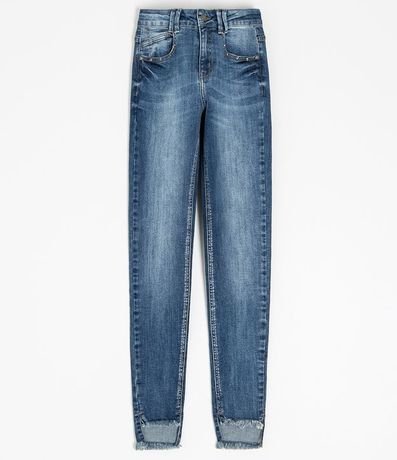 Pantalón Jeans Skinny con Terminación 6