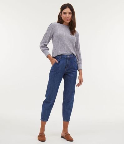 Pantalón Slouchy Liso con Pinsas y Pence 1