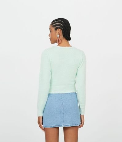 Cardigan con Pelitos y Botones de Punto 2