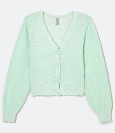 Cardigan con Pelitos y Botones de Punto 4