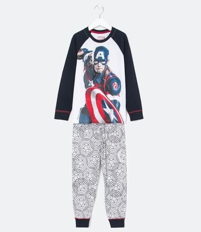 Pijama Infantil Capitán America - Talles 4 a 10 años 1