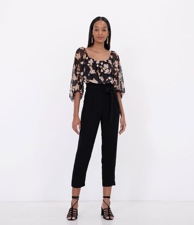 Pantalón Clochard Lisa con Banda y Bolsillo 4