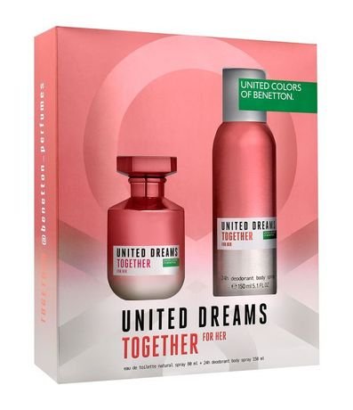 Kit Perfume Benetton United Dreams Together for Her Eau de Toilette + Desodorante 1