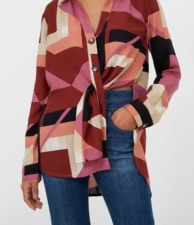 Camisa Estampada con Botónes 3