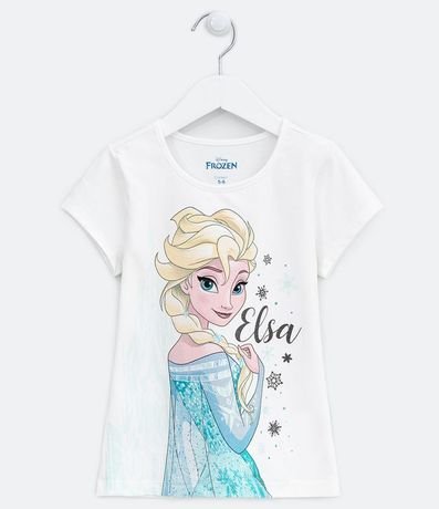 Blusa Infantil Estampa Elsa Frozen Tam 2 a 10 años 1