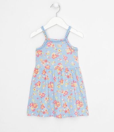Vestido Infantil Floral Minipompons Tam 1 a 5 años 1