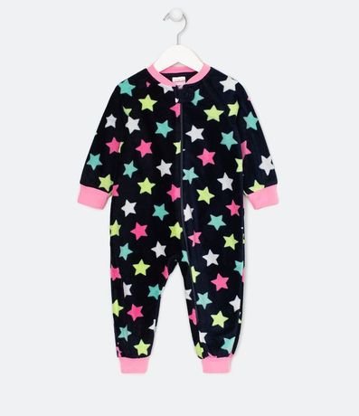 Mono Infantil en Fleece Estampa de Estrellas - Tam 1 a 8 años 1