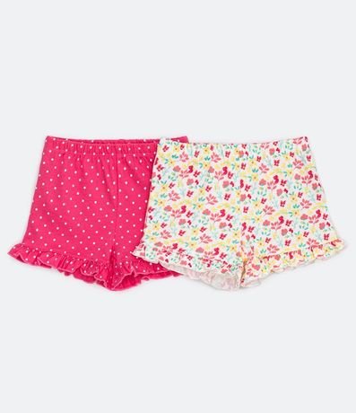 Kit Infantil 2 Shorts Estampados - Tam 0 a 18 meses 1