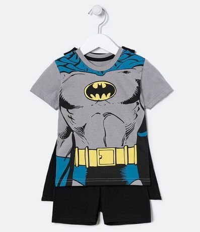 Pijama Infantil Estampa Batman con Capa Tam 2 a 8 años 1