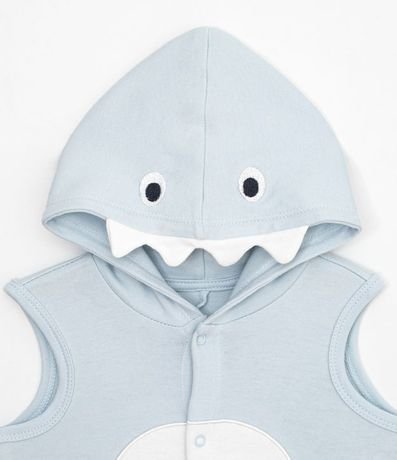 Mono Infantil Disfrace Tiburón con Capucha - Talle 0 a 18 meses 3