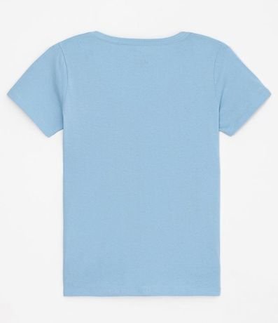 Blusa Básica en Algodón con Escote V y Manga Corta 5