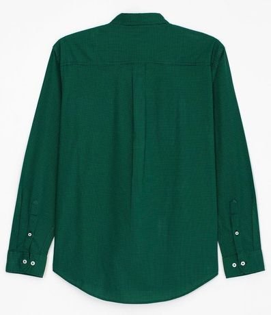 Camisa Slim Fit Manga Larga Estampa Cuadrillé 3