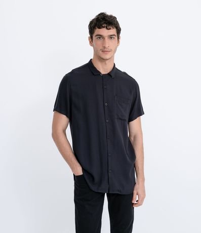 Camisa Lisa con Bolsillo