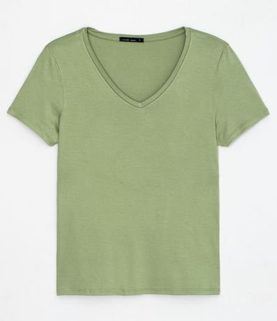 Blusa Básica en Viscosa con Escote V 3