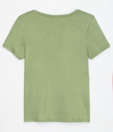 Blusa Básica en Viscosa con Escote V 4