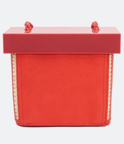 Cartera Transversal Paja con Tapa en Acrilico Satinato 2