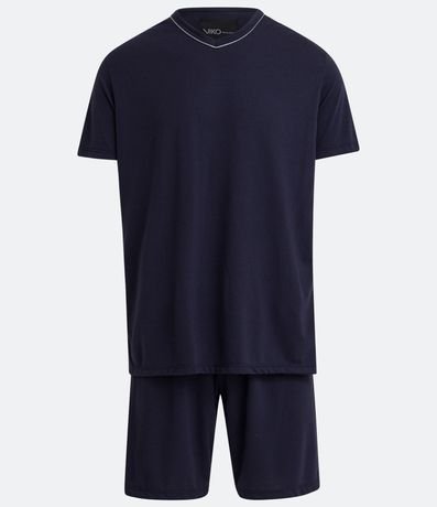 Pijama Corto Básico Escote en V 5