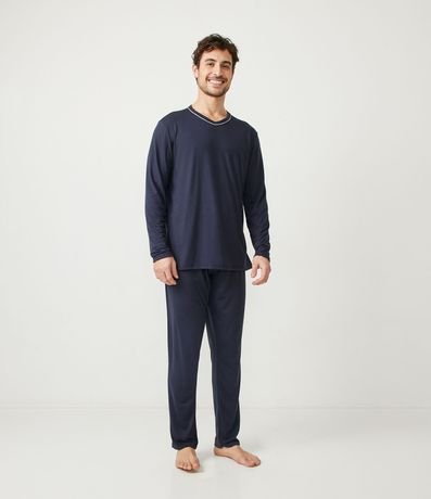 Pijama Largo Cuello en V 1
