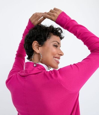 Chaqueta de Punto Larga sin Estampado 4