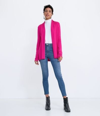 Chaqueta de Punto Larga sin Estampado 5