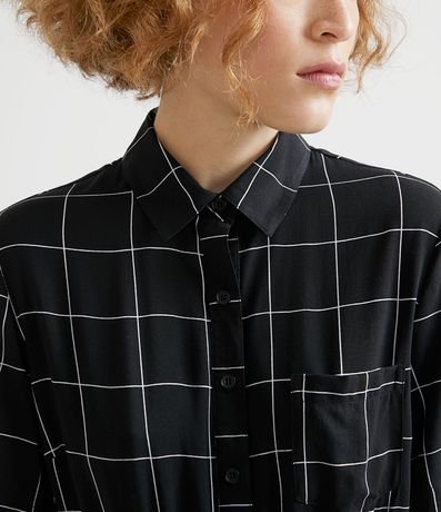 Enterito en Viscosa Estampado Cuadrillé Grid 3