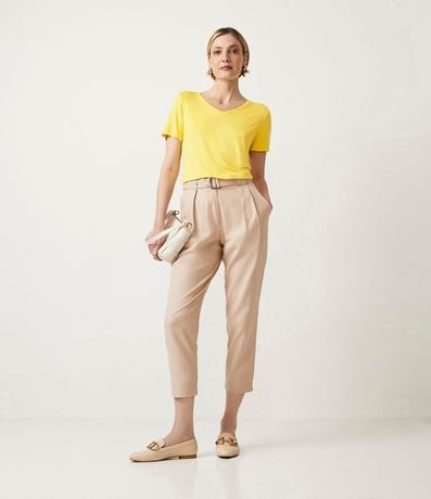 Blusa Básica en Viscosa con Escote V 2