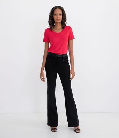 Blusa Básica en Viscosa con Escote V 4