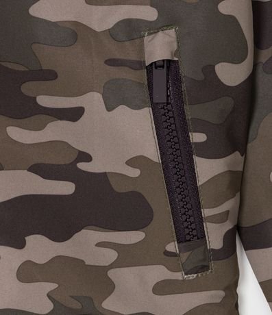 Campera Cortaviento Infantil Camuflaje con Estampado Jurassic World - Talle 5 a 14 años 4