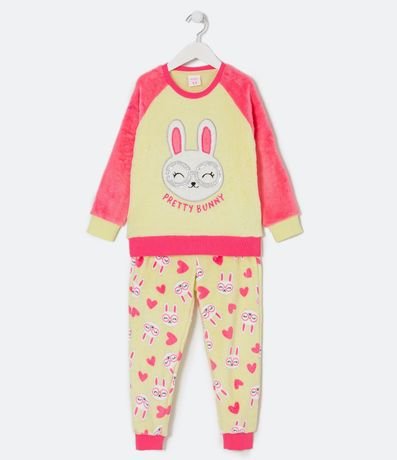 Pijama Largo Infantil con Estampado de Conejo - Talle 5 a 14 años 1