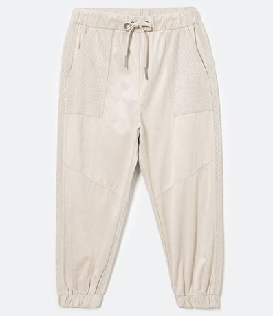 Pantalón Jogger en Suedine con Detalles Agujeros en Bolsillo y Laterales 6