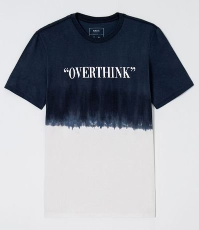 Remera Tie Dye con Lettering Overthink 1