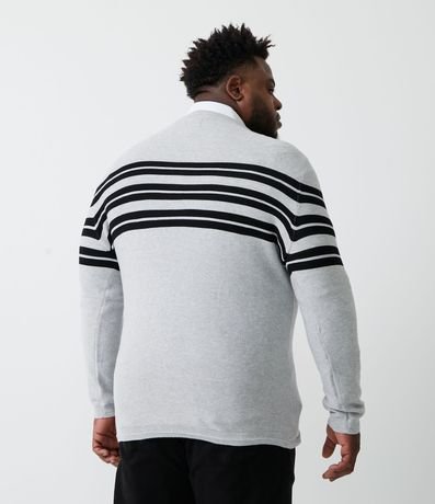 Suéter de Punto Rayado con Textura 3