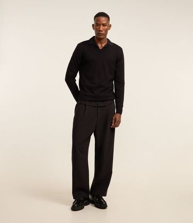 Suéter en Tejido de Punto con Cuello V 2