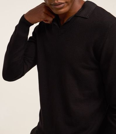 Suéter en Tejido de Punto con Cuello V 4