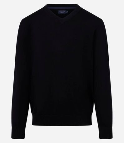 Suéter en Tejido de Punto con Cuello V 6