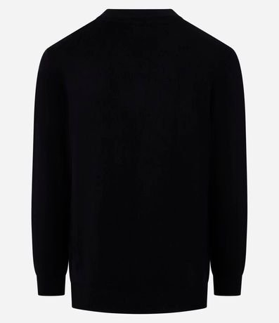 Suéter en Tejido de Punto con Cuello V 7