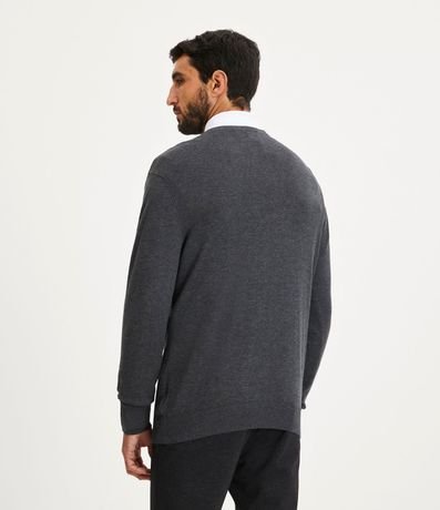 Suéter Tejido de Punto Comfort con Cuello V 5