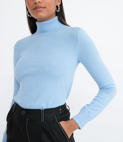 Blusa Alargada de Punto con Cuello Alto 3