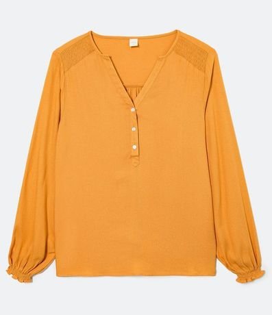 Blusa Manga Larga en Viscosa con Botones 4