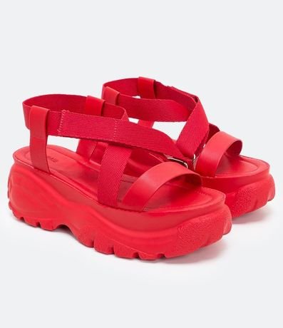Sandalia Alta con Velcro Satinato 2
