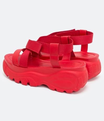 Sandalia Alta con Velcro Satinato 3