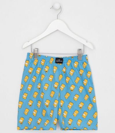 Calzonillo Infantil Boxer de Tela en Tricolina Estampado Bart Simpson - Tam 8 a 12 años 1