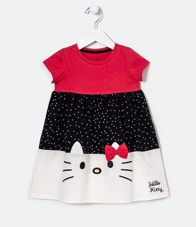Vestido Infantil Estampado Hello Kitty - Talles 1 a 6 años 1