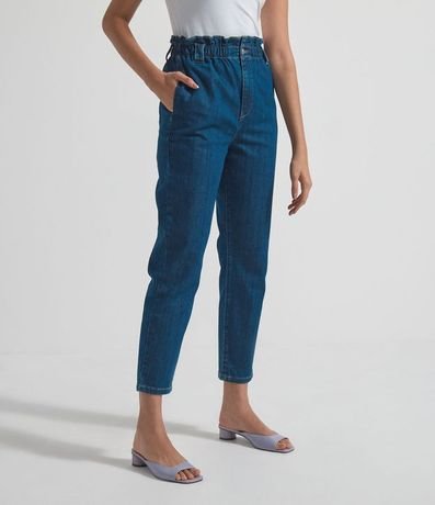 Pantalón Jeans Lisa con Cintura Elastica 1