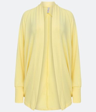 Cardigan Alargado en Tejido de Punto con Ribana en el Puño 5