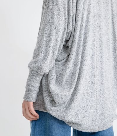 Cardigan Alargado en Tejido de Punto con Ribana en el Puño 5