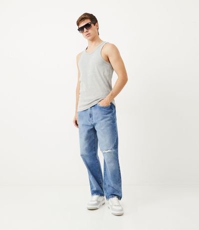 Musculosa Regular Básica en Rib de Algodón 3