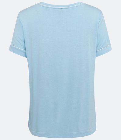 Blusa de Pijama Lisa con Detalles 6