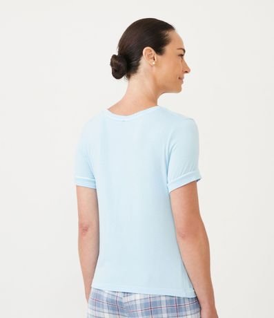 Blusa de Pijama Lisa con Detalles 3