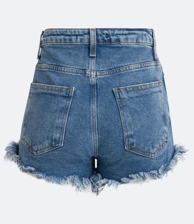 Short Hot Pants Jeans con Terminación Gastada 6
